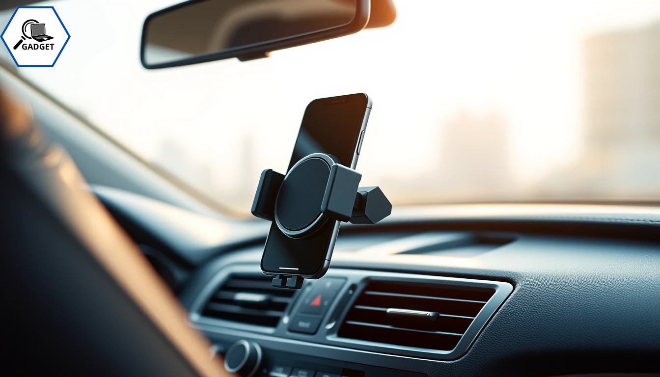 Strong magnetic phone holder in a car