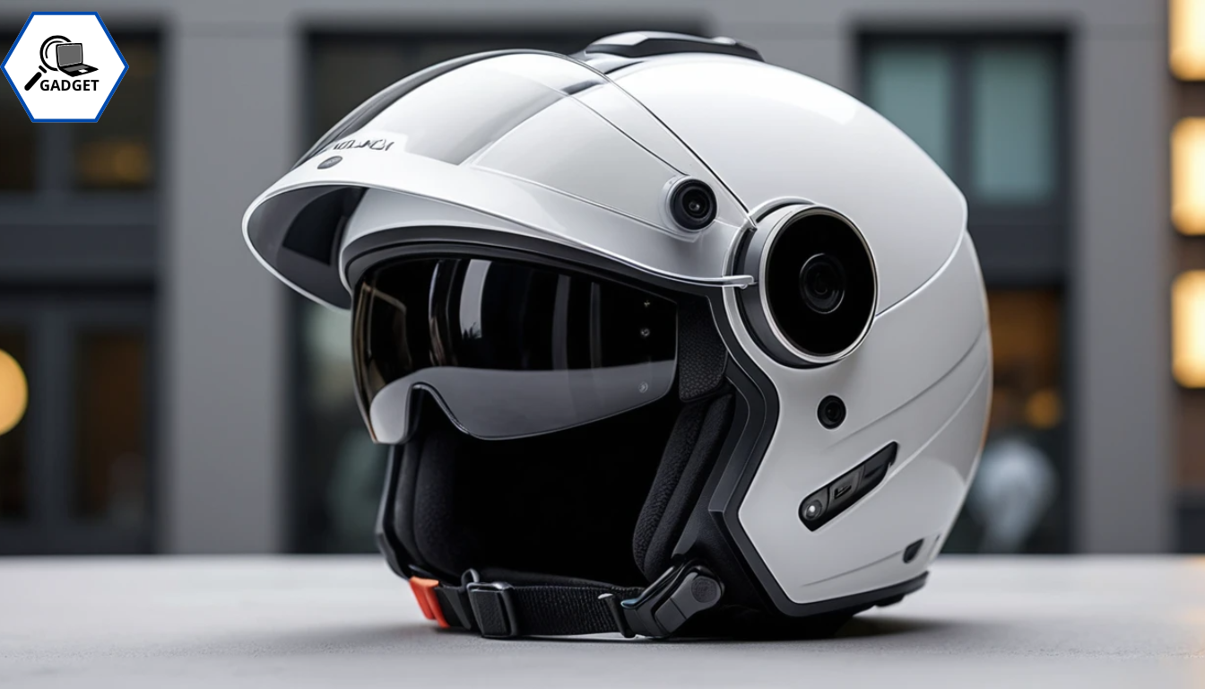 Wearable camera on a helmet