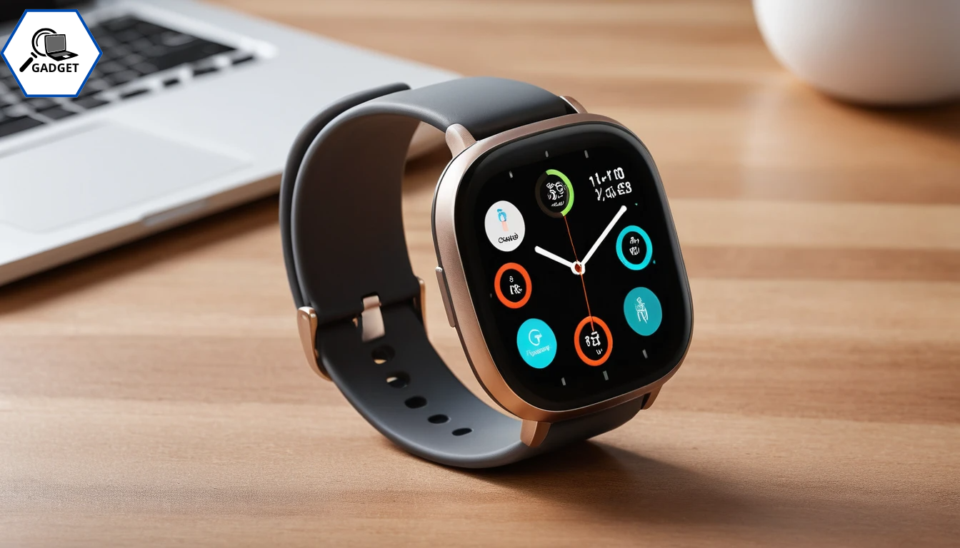 Modern smartwatch with fitness tracking