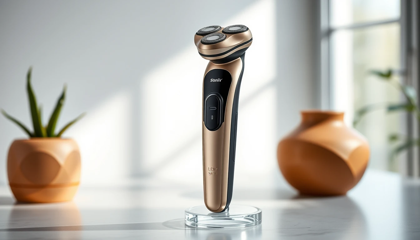 Electric shaver for sensitive skin