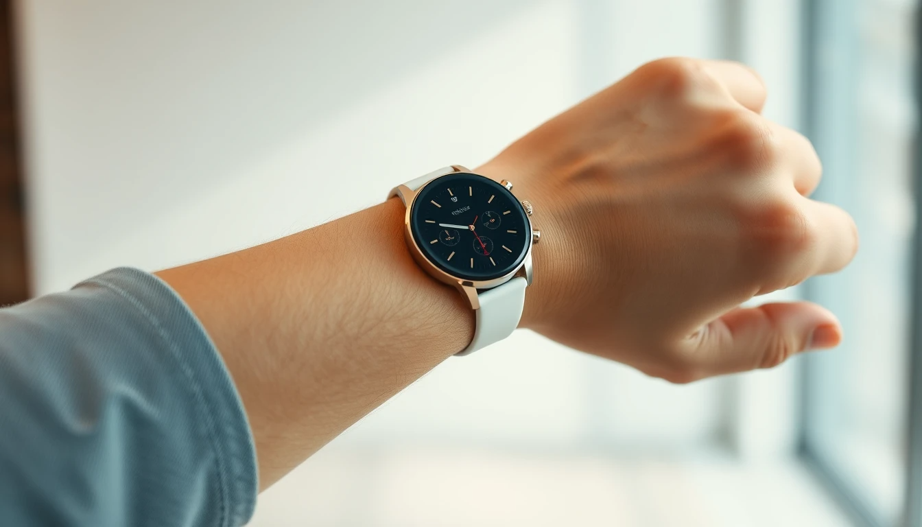 Next-gen smartwatch on wrist