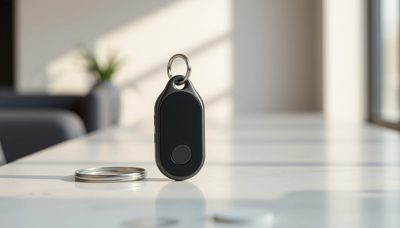 Bluetooth tracker on keychain