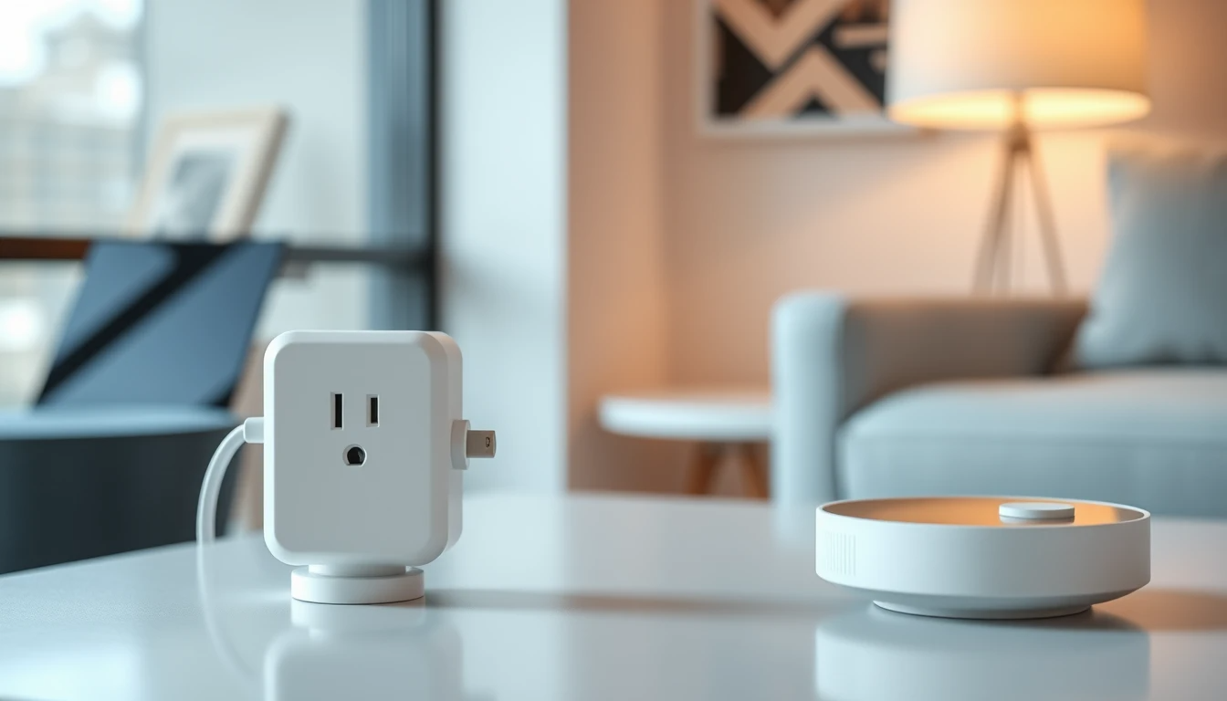 Smart plug controlling a device